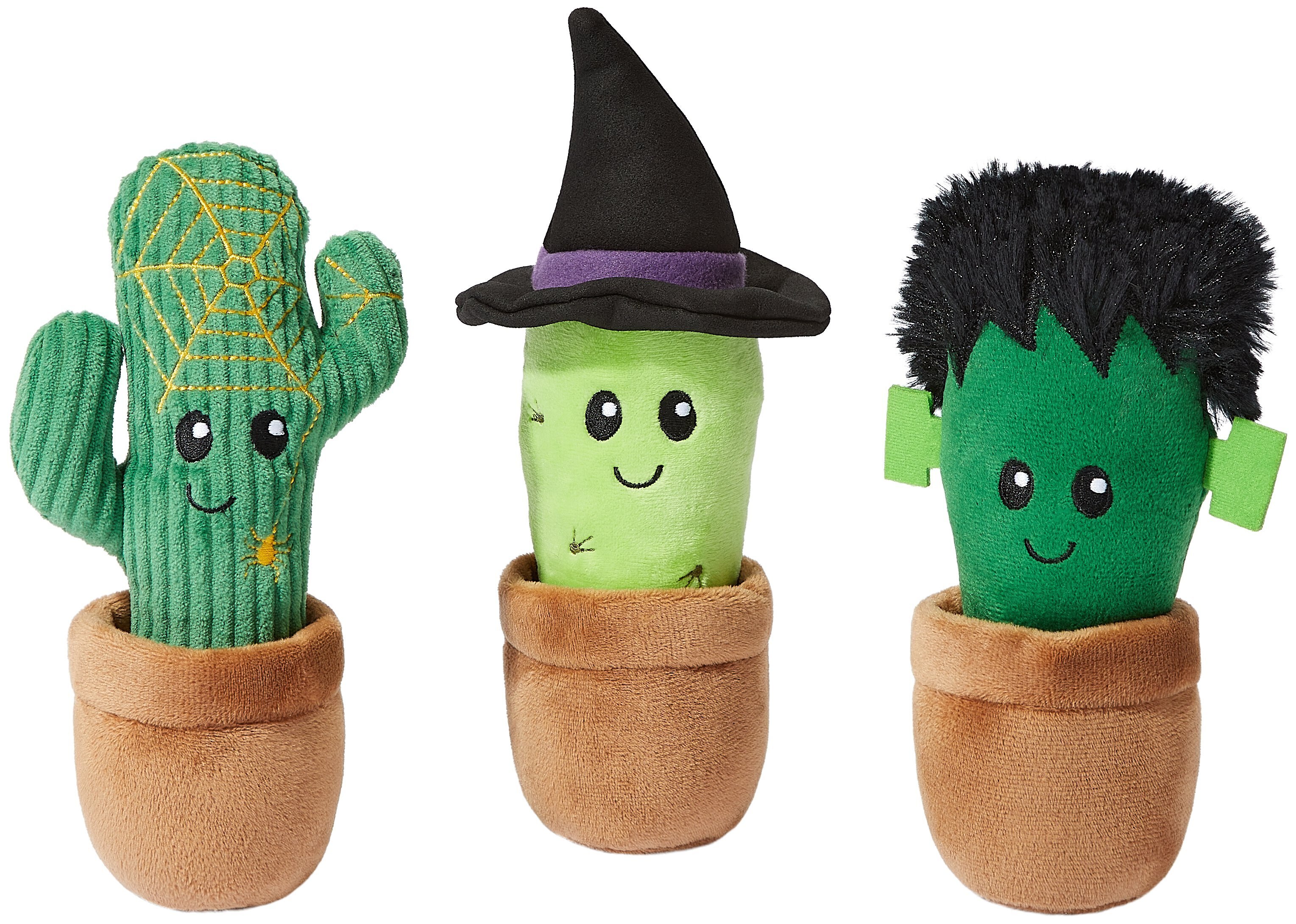 FRISCO Halloween Cactus Plush Squeaky Dog Toy Customer Questions