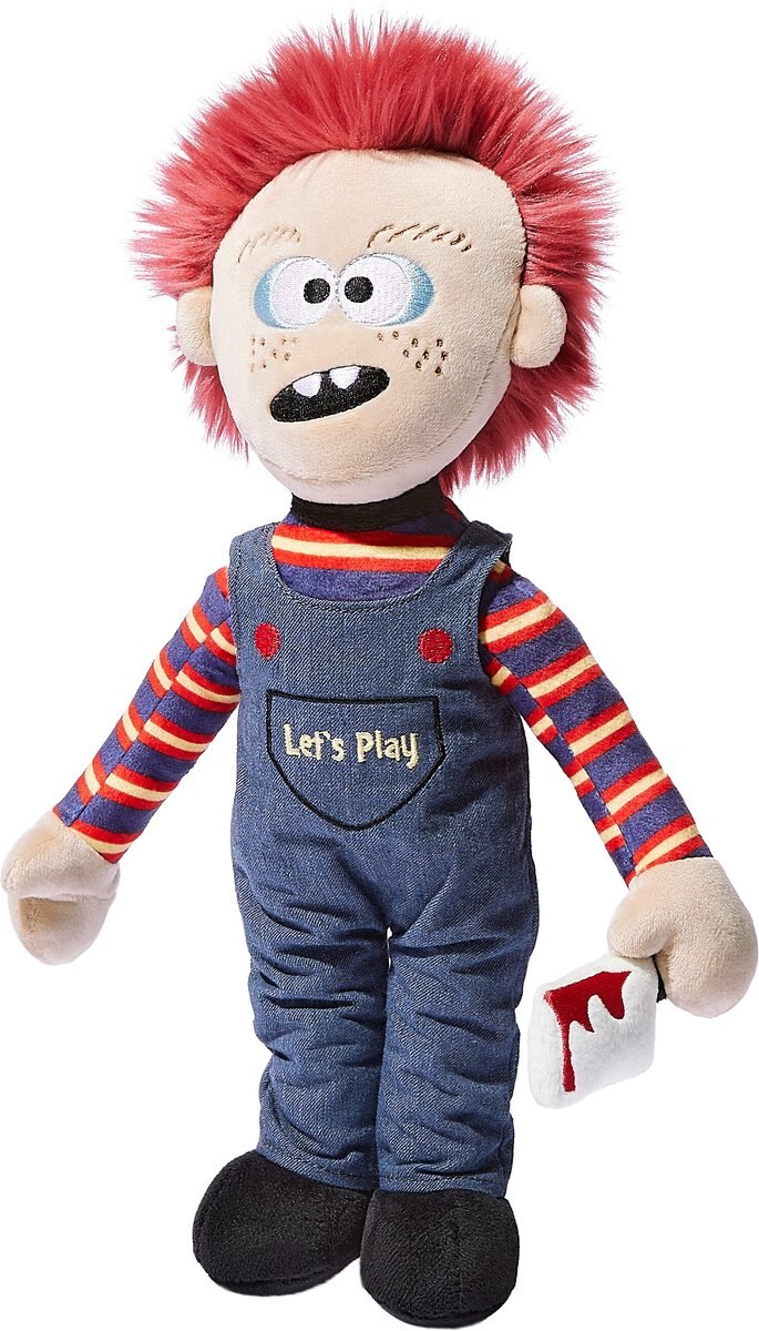 FRISCO Halloween Killer Doll Plush Squeaky Dog Toy Chewy