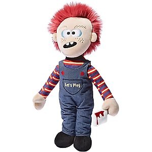 Frisco Halloween Killer Doll Plush Squeaky Dog Toy