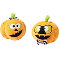 Frisco Halloween Nerdy Jack-o-Lanterns Plush Squeaky Dog Toy, 2 count