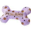 Frisco Halloween My First Halloween Bone Reversible Plush Squeaky Dog Toy