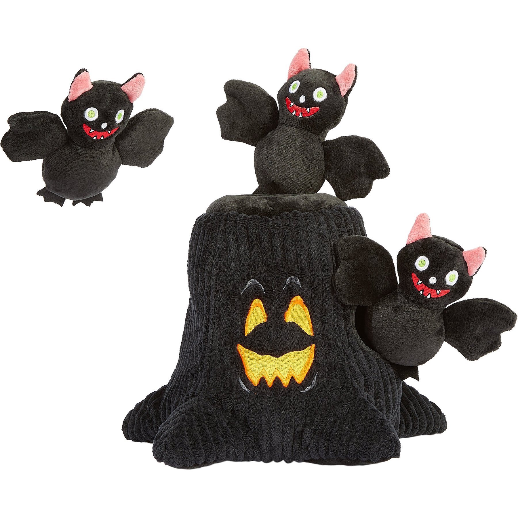 Frisco Halloween Candy Cauldron Hide & Seek Puzzle Plush Squeaky Dog Toy, Medium