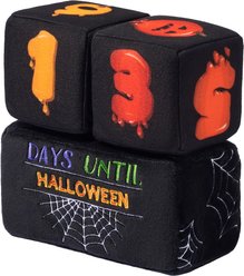 Frisco Halloween 30 Days of Halloween Countdown Blocks Plush Squeaky Dog Toy, Medium, 3 count