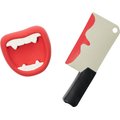 Frisco Halloween Vampire Teeth & Knife Latex Squeaky Dog Toy, 2 count