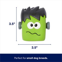 Frisco Halloween Frankenstein Latex Squeaky Dog Toy, Small slide 2 of 4