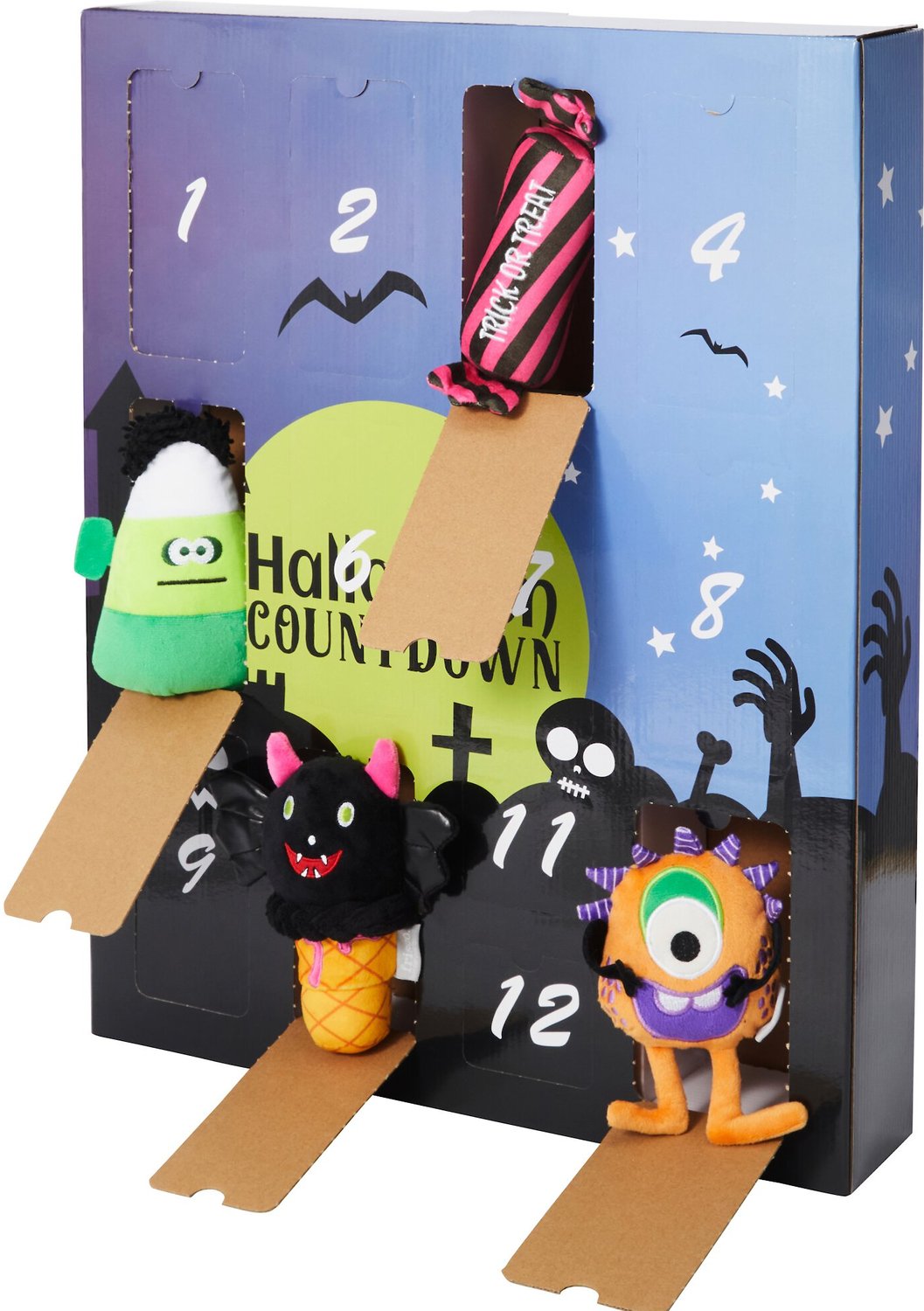FRISCO Halloween 13 Day Advent Calendar with Toys for Dogs, Small/Medium 
