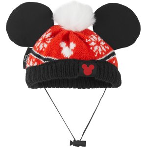 Disney Mickey Mouse Holiday Dog & Cat Knit Hat, Medium/Large
