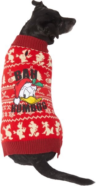 Disney Donald Duck "Bah Hambug" Dog & Cat Sweater, Large slide 1 of 6