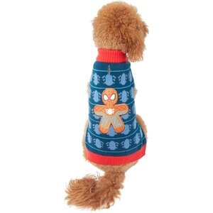 Marvel's Spiderman Gingerbread Dog & Cat Sweater, X-Small