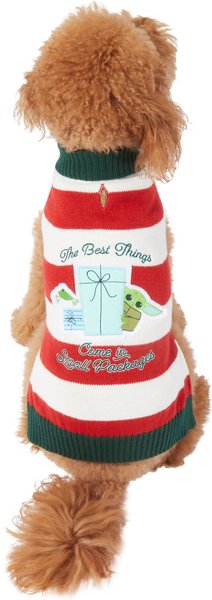 STAR WARS THE MANDALORIAN GROGU "The Best Things" Dog & Cat Sweater, X-Small slide 1 of 7