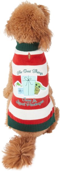 STAR WARS THE MANDALORIAN GROGU "The Best Things" Dog & Cat Sweater, X-Large slide 1 of 6