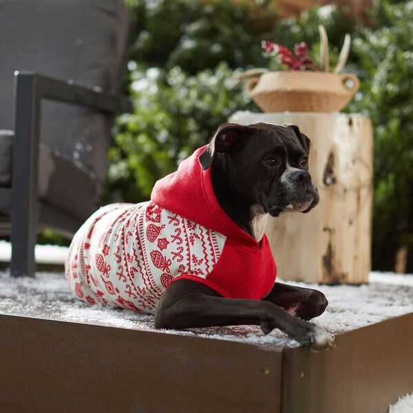 Disney Mickey Mouse Holiday Fair Isle Dog & Cat Hoodie