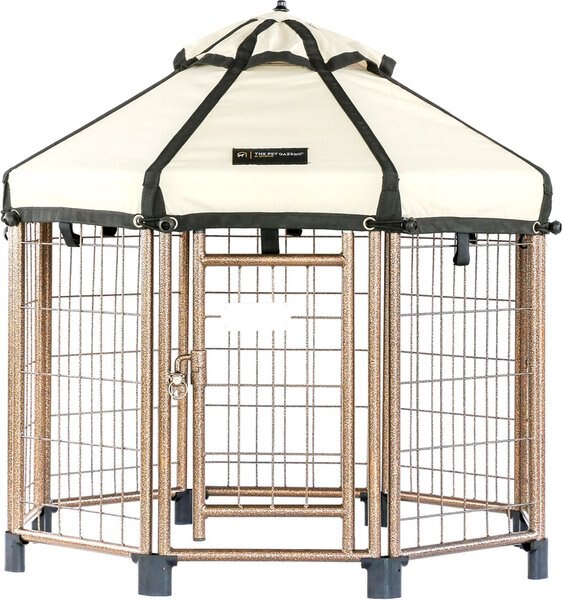 WIN WORLD International Pet Gazebo Dog Kennel, Beach Sand, 3ft