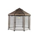 Win World International Pet Gazebo Dog Kennel, Earth Taupe, 5-ft