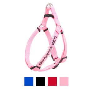 Frisco Nylon Step In Personalized Back Clip Dog Harness, Medium, Pink