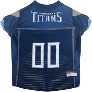 Pets First NFL Dog & Cat Mesh Jersey, Tennessee Titans, X-Large