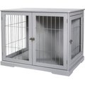TRIXIE Pet Home Furniture Style Dog Crate, Gray, Medium