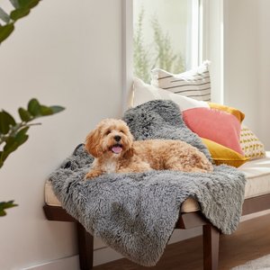Frisco Eyelash Cat & Dog Blanket, Small, Smoky Gray