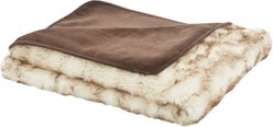 Frisco Faux Fur Cat & Dog Blanket, Large, Brown slide 2 of 3