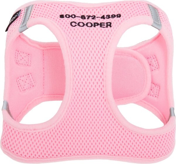 Frisco Small Breed Soft Vest Step In Personalized Back Clip Dog Harness, Pink, 12 to 15-in chest slide 1 of 8