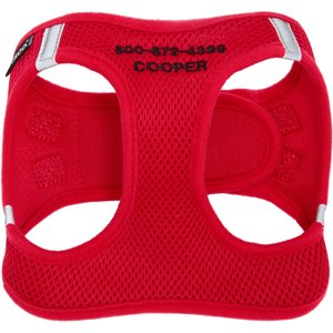 Frisco Small Breed Soft Vest Step In Personalized Back Clip Dog Harness, Red, 15 to 18-in chest