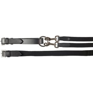 Horze Webbed Draw Horse Reins, Black