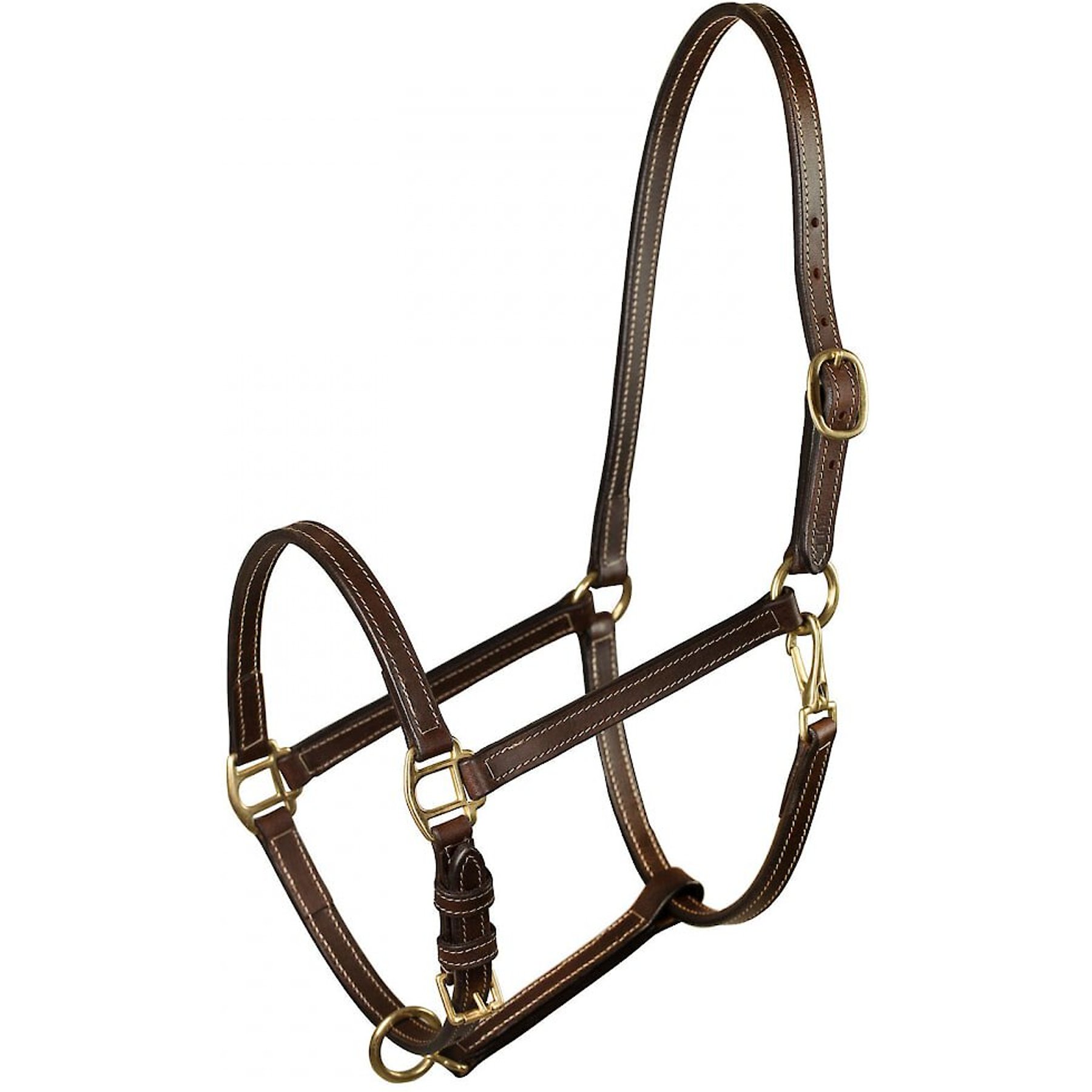Horze Fremont Leather Horse Halter, Brown, Horse