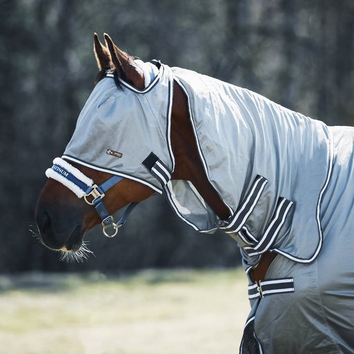 Horze Equestrian La Pampa Horse Fly Set, Grey, 75