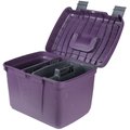 Horze Equestrian Smart Horse Grooming Box, Dark Purple