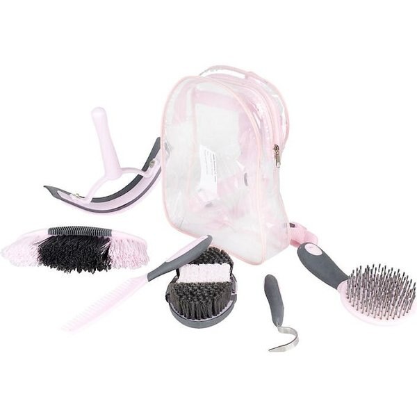 WEAVER LEATHER Horse Grooming Kit, Blue/Pink