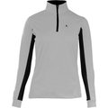 Horze Equestrian Women's Trista Long Sleeved Technical Sun Shirt, Grey & Black, 10