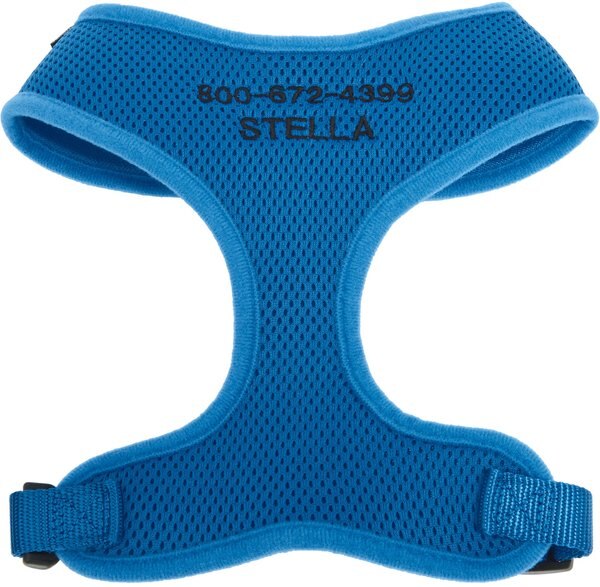 Frisco Small & Medium Breed Soft Mesh Personalized Back Clip Dog Harness, 18.5 to 24-in chest, Blue slide 1 of 7