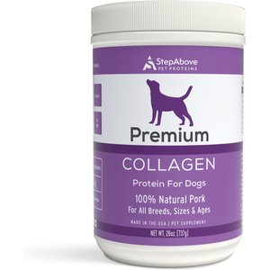 Step Above Proteins Natural Pork Collagen Gelatin Protein Dog Supplement, 26-oz bottle