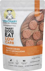 Visionary Pet Foods Keto Medallions Chicken Recipe Grain-Free Freeze-Dried Dog Food, 25-oz pouch slide 1 of 6