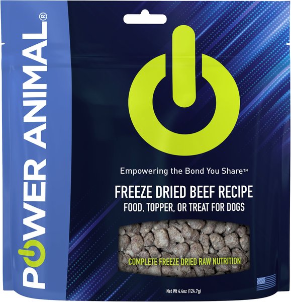 POWER Animal Beef Recipe Freeze Dried Dog Food, 4.2-oz bag slide 1 of 6