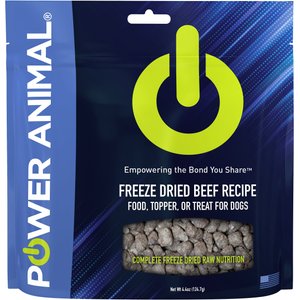 POWER Animal Beef Recipe Freeze-Dried Dog Food, 4.2-oz bag