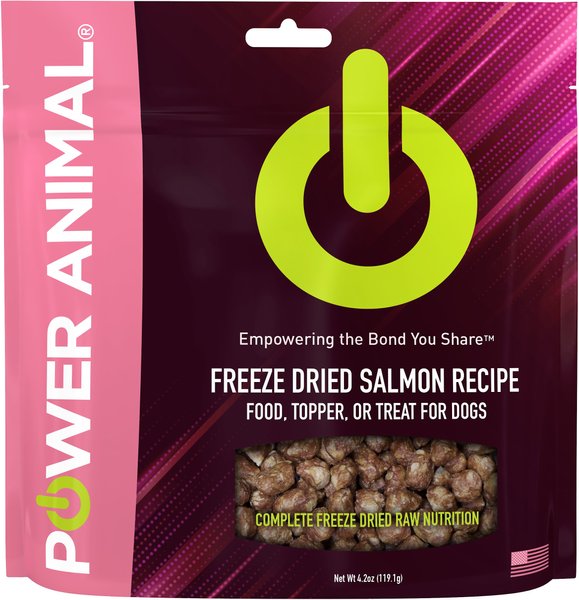 POWER Animal Salmon Recipe Freeze Dried Dog Food, 4.2-oz bag slide 1 of 6