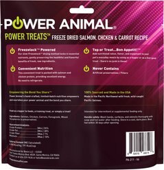 POWER Animal POWER TREATS Salmon, Chicken & Carrot Recipe Freeze Dried Cat & Dog Treats, 3.2-oz bag slide 2 of 6