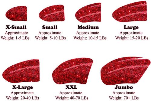 Show full view: Purrdy Paws Soft Dog Nail Caps, 20 count, Ruby Red Glitter, Medium slide 3 of 11