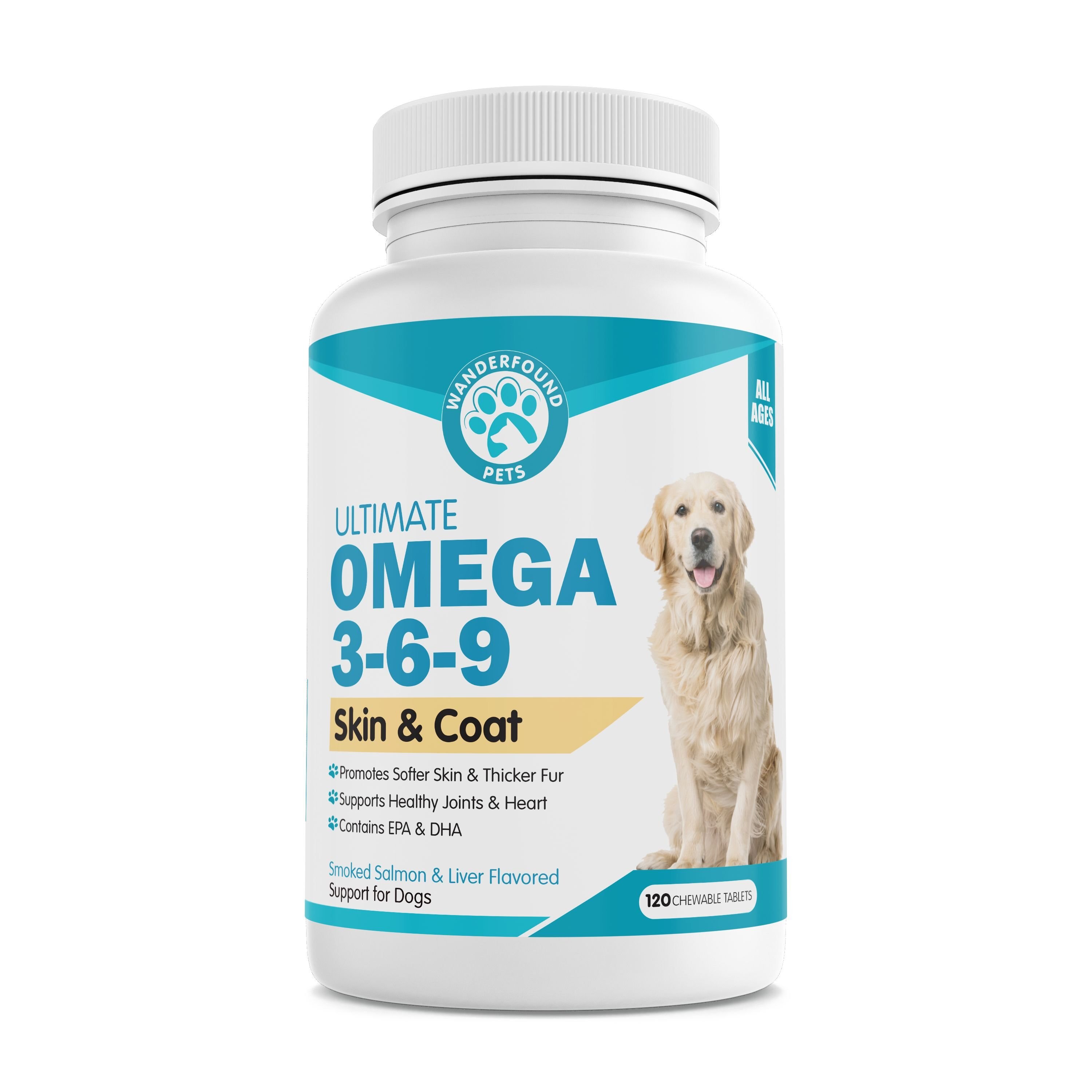 WANDERFOUND PETS Omega 369 Skin & Coat Health Smoked Salmon & Liver
