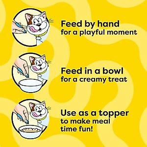 Temptations Creamy Puree with Tuna Lickable Cat Treats, 0.425-oz pouch