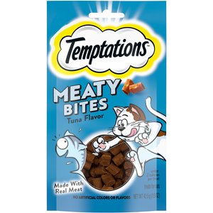 Temptations Meaty Bites Tuna Flavor Soft & Savory Cat Treats, 1.5-oz pouch