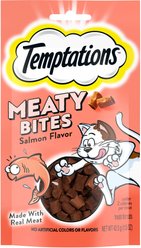 Temptations Meaty Bites Salmon Flavor Soft & Savory Cat Treats, 1.5-oz bag