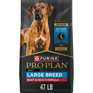 Purina Pro Plan Specialized Beef & Rice Formula High Protein Large Breed Dry Dog Food, 47-lb bag
