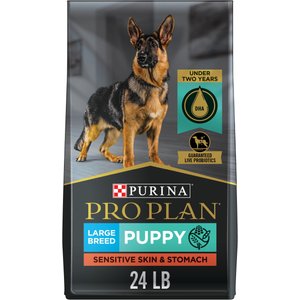 Purina Pro计划开发敏感皮肤和口袋沙门和米大树干小狗食品24lb包