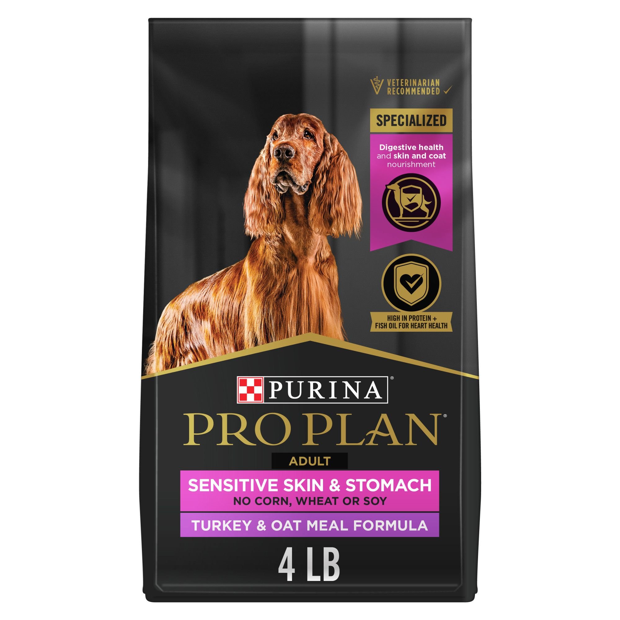 PURINA PRO PLAN Sensitive Skin & Stomach Adult with Probiotics Turkey ...