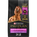 Purina Pro Plan Sensitive Skin & Stomach Adult w/Probiotics Turkey & Oat Meal Formula High Protein Dry Dog Food, 24-lb bag