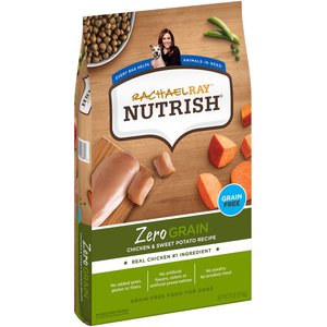 Rachael Ray Nutrish Zero Grain Natural Chicken & Sweet Potato Recipe Grain-Free Dry Dog Food, 13-lb bag