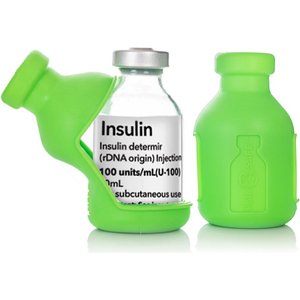 Insulin Vial Protector for Prozinc, Green, 20mL, 2 Pack