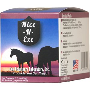 Cox Vet Lab Nice N Eze Powder Horse Supplement, 7-oz packet, pack of 20